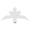 Ekena Millwork Alberta Architectural Grade PVC Gable Bracket, 36"W x 16 1/2"H x 4"D x 4"F, 11/12 Pitch GBP036X17X0404ALB00 - alternate 4